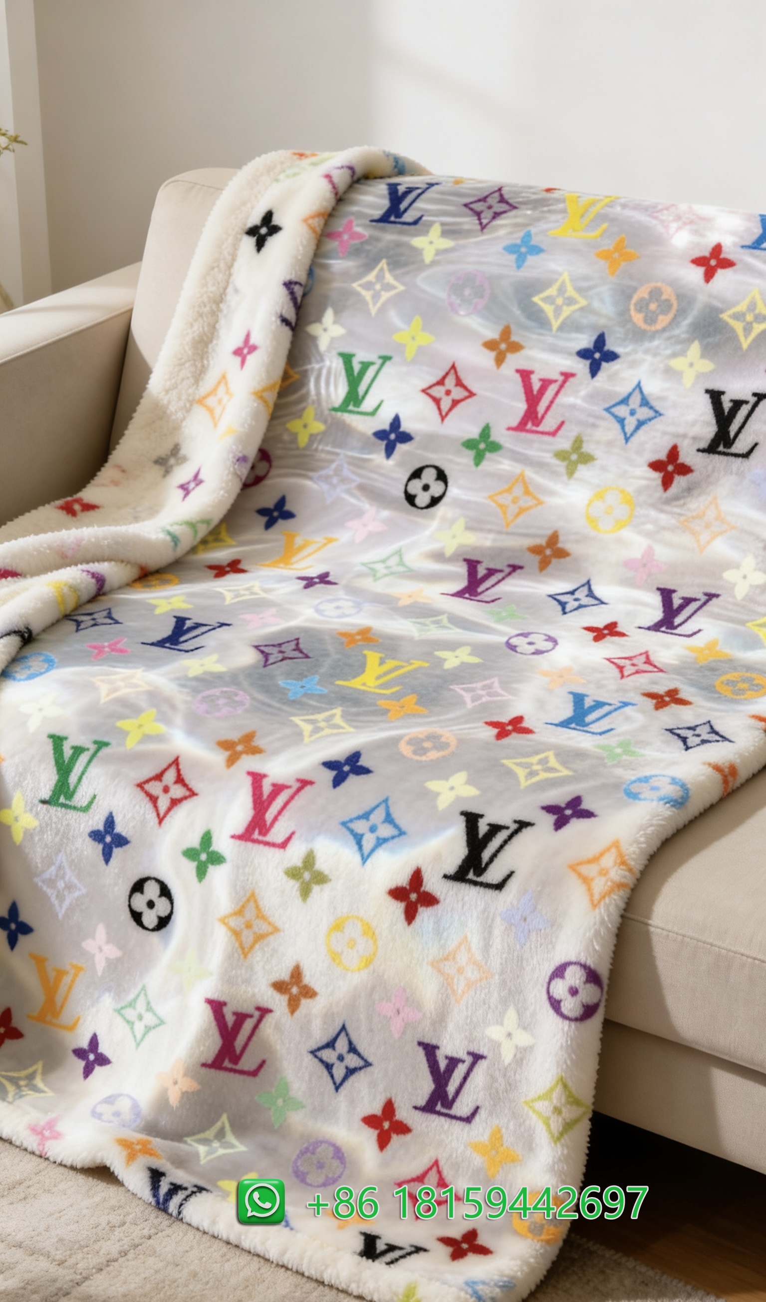 Louis Vuitton Throw Blankets